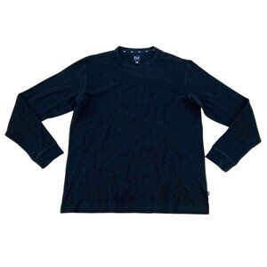 GAP | Men's Long Sleeve Shirt | 100% Cotton | Breathable | Black | X-Large **NEW